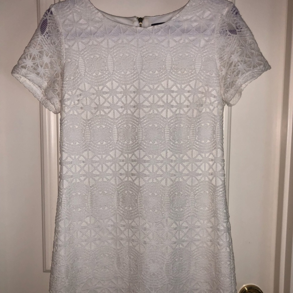 White Lulu’s shift dress